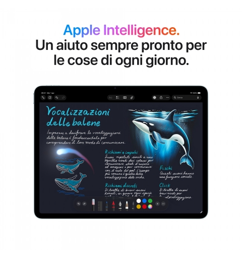 Apple iPad Air Apple M 128 Go 27,9 cm (11") 12 Go Wi-Fi 7 (802.11be) iPadOS 26 Bleu