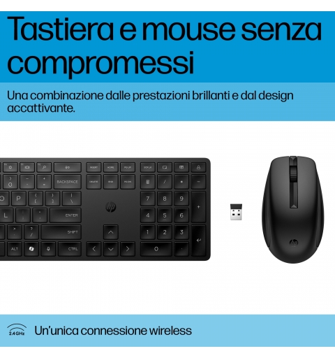 HP Ensemble clavier et souris sans fil 655