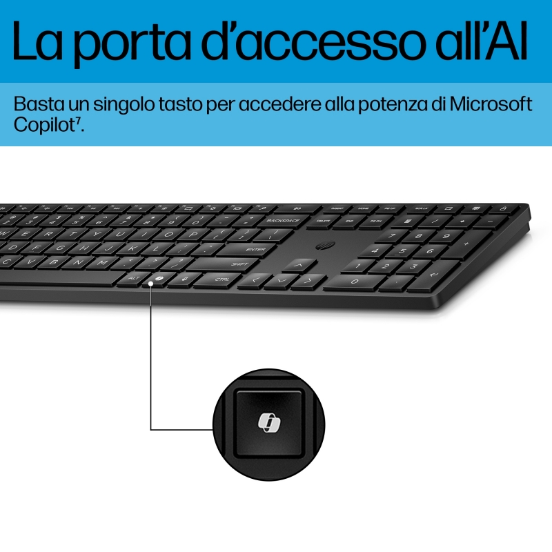 HP Conjunto de teclado y ratón inalámbricos 655