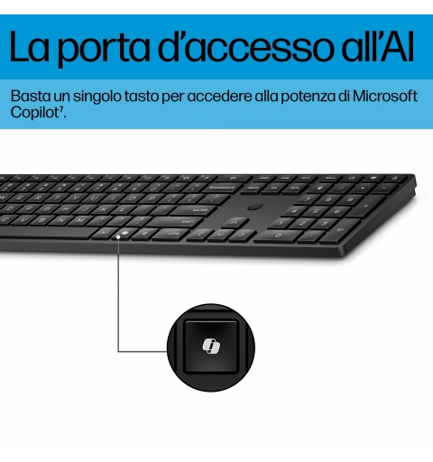 HP Conjunto de teclado y ratón inalámbricos 655