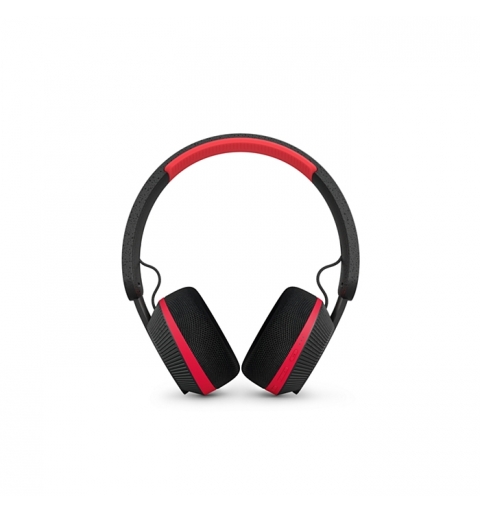Philips 6000 series TAA6219BK 00 auricular y casco Auriculares Inalámbrico Diadema Música Bluetooth Negro, Rojo