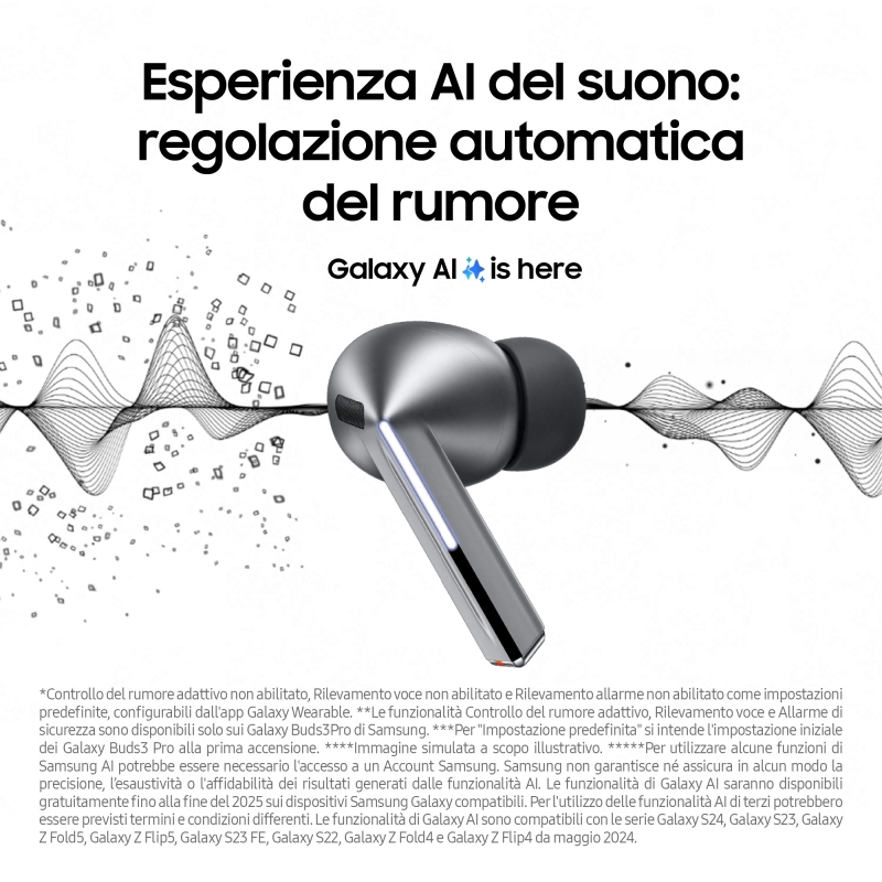Samsung Galaxy Buds3 Pro Auriculares True Wireless Stereo (TWS) Dentro de oído Llamadas Música USB Tipo C Bluetooth Blanco
