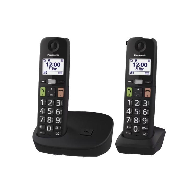 Panasonic KX-TGU112 Téléphone DECT Identification de l'appelant Noir