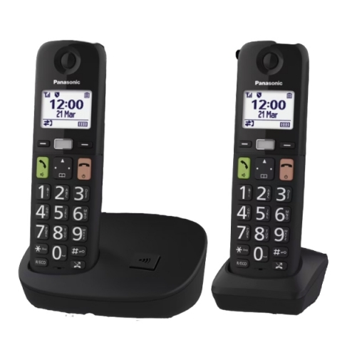 Panasonic KX-TGU112 DECT telephone Caller ID Black