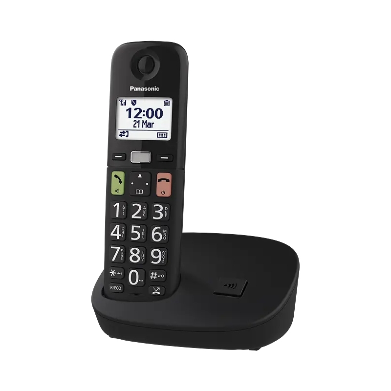 Panasonic KX-TGU112 Teléfono DECT Identificador de llamadas Negro