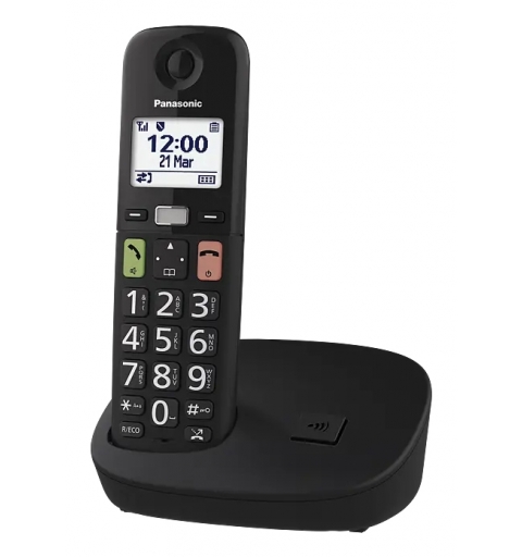 Panasonic KX-TGU112 Téléphone DECT Identification de l'appelant Noir