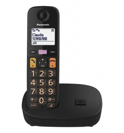 Panasonic KX-TGU112 Teléfono DECT Identificador de llamadas Negro