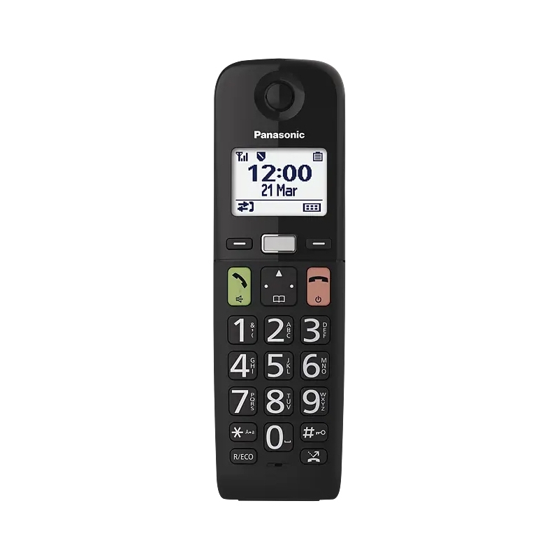 Panasonic KX-TGU112 Téléphone DECT Identification de l'appelant Noir