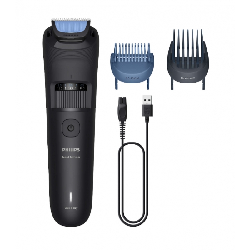 Philips Beard Trimmer 3000 Series BT3620 15 Tondeuse à barbe avec lames à bords arrondis