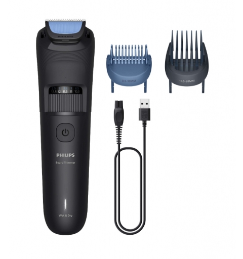 Philips Beard Trimmer 3000 Series BT3620 15 Arreglo de barba con cuchillas de punta redondeada