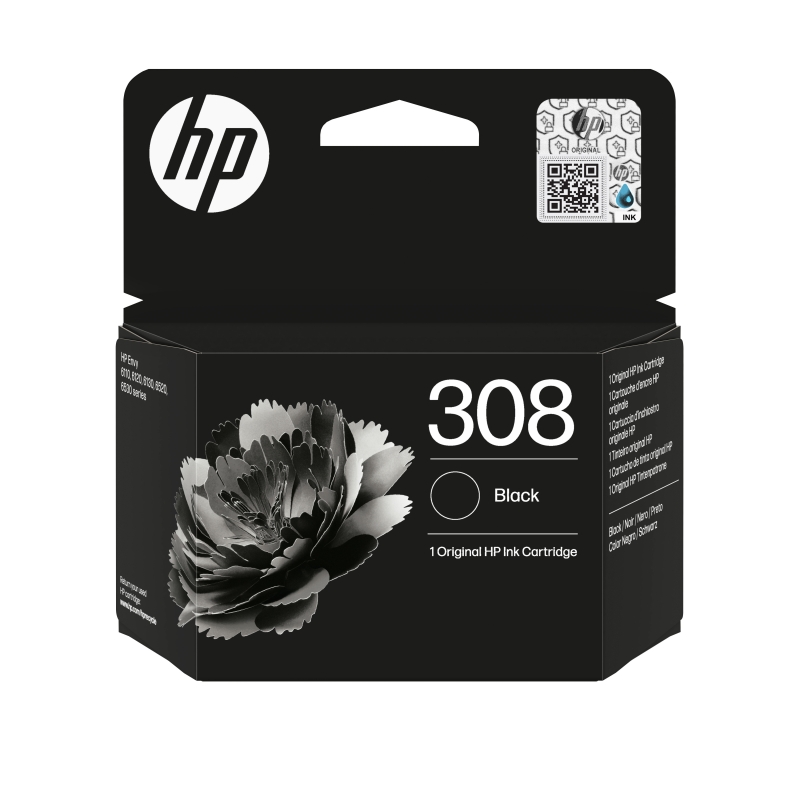HP Cartucho de Tinta Original 308 negra