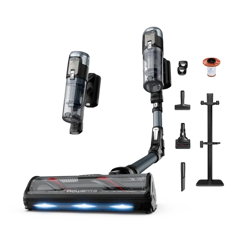 Rowenta X-Force Flex 16.60 RH9C71E0 stick vacuum electric broom 2-in-1 stick vacuum Battery Dry Bagless Black, Blue