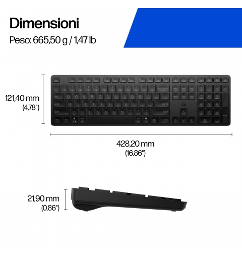 HP 495K Multi-Device Dual-Mode Keyboard