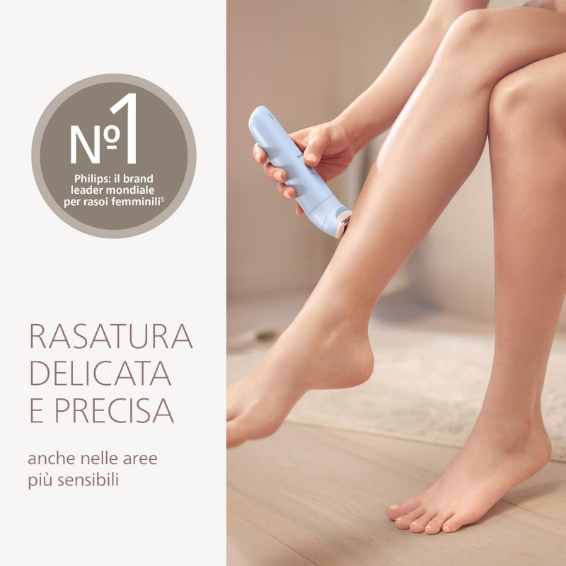 Philips 6000 series Lady Shaver Series 6000 BRL127 00 Rasoir sans fil, sur peau sèche ou humide