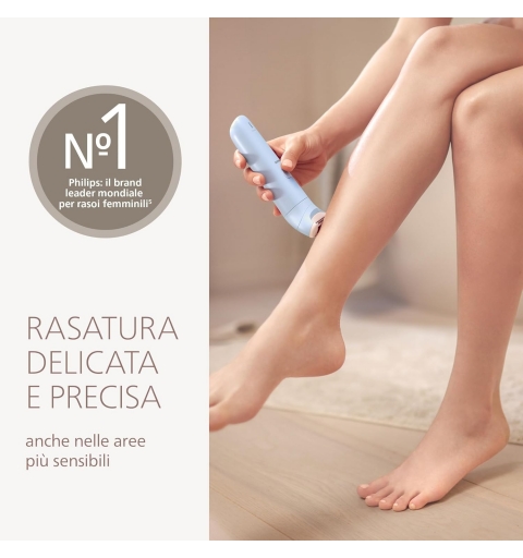 Philips 6000 series Lady Shaver Series 6000 BRL127 00 Rasoir sans fil, sur peau sèche ou humide