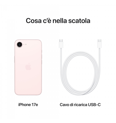 Apple iPhone 17e 15,5 cm (6.1") Dual-SIM iOS 26 5G USB Typ-C 256 GB Hellrosa