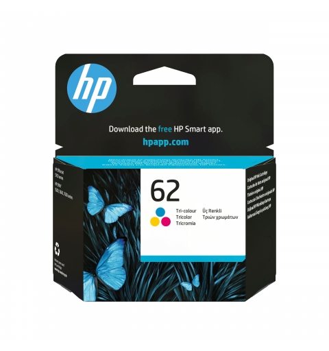 HP 62 cartouche d'encre trois couleurs authentique