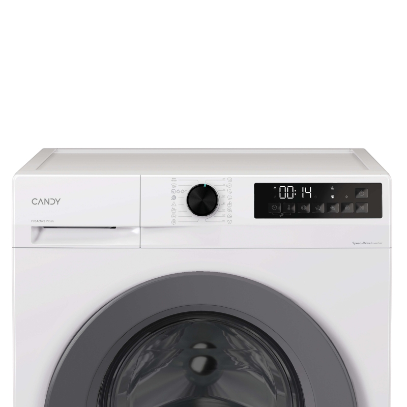 Candy GWD 485SG6-S Waschtrockner Freistehend Frontlader Weiß, Anthrazit