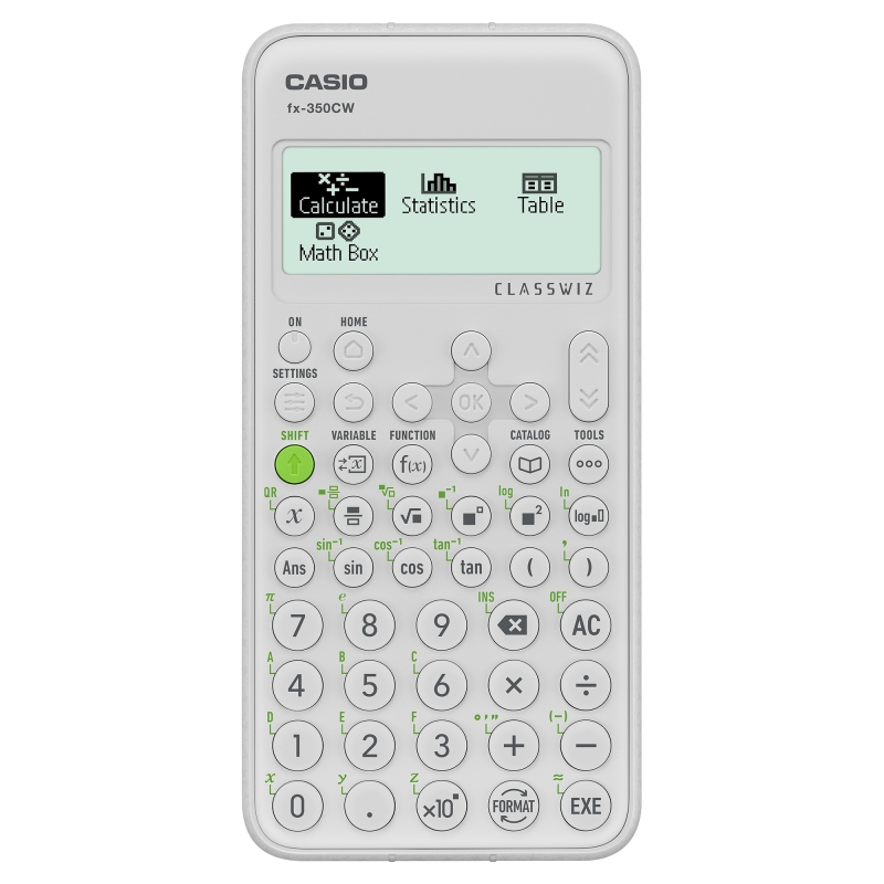 Casio fx-350CW calculadora Bolsillo Calculadora científica Blanco