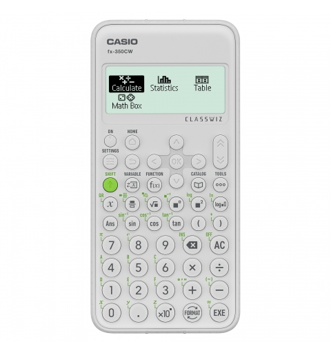 Casio fx-350CW calcolatrice Tasca Calcolatrice scientifica Bianco