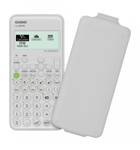 Casio fx-350CW calculatrice Poche Calculatrice scientifique Blanc