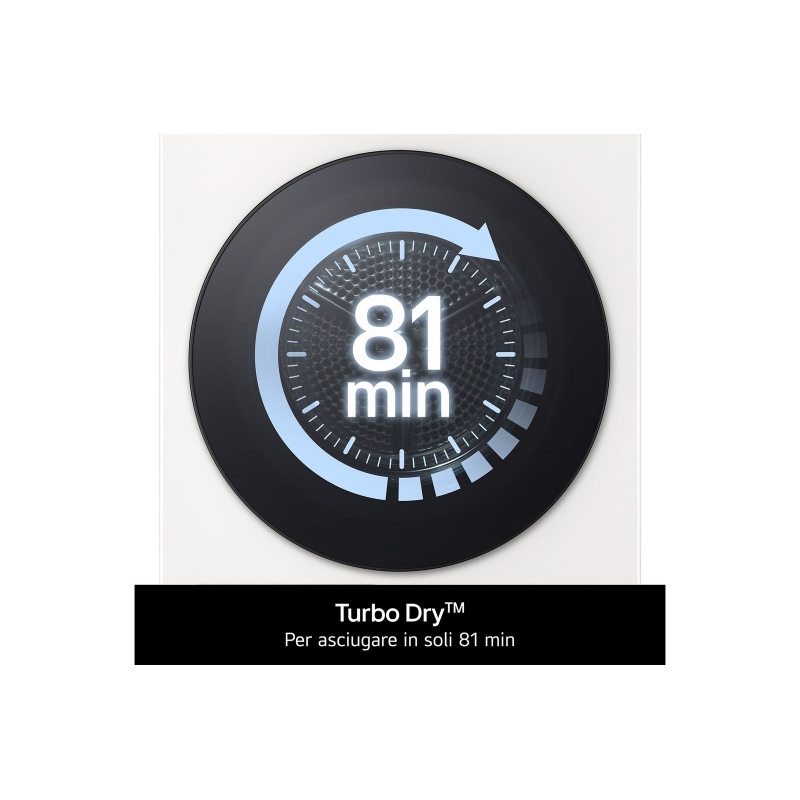 LG RNX5009TWBB asciugatrice Libera installazione Caricamento frontale 9 kg Bianco