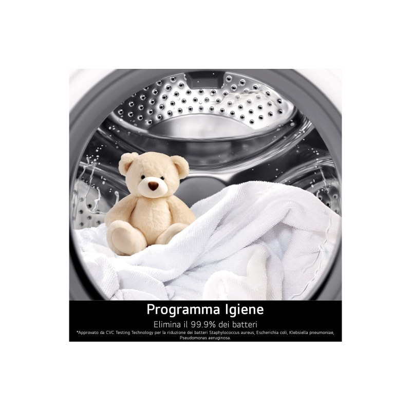 LG RNX5009TWBB tumble dryer Freestanding Front-load 9 kg White