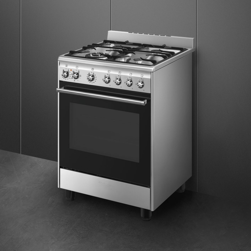 Smeg Concert CX60GMX four et cuisinière Electrique Gaz Acier inoxydable