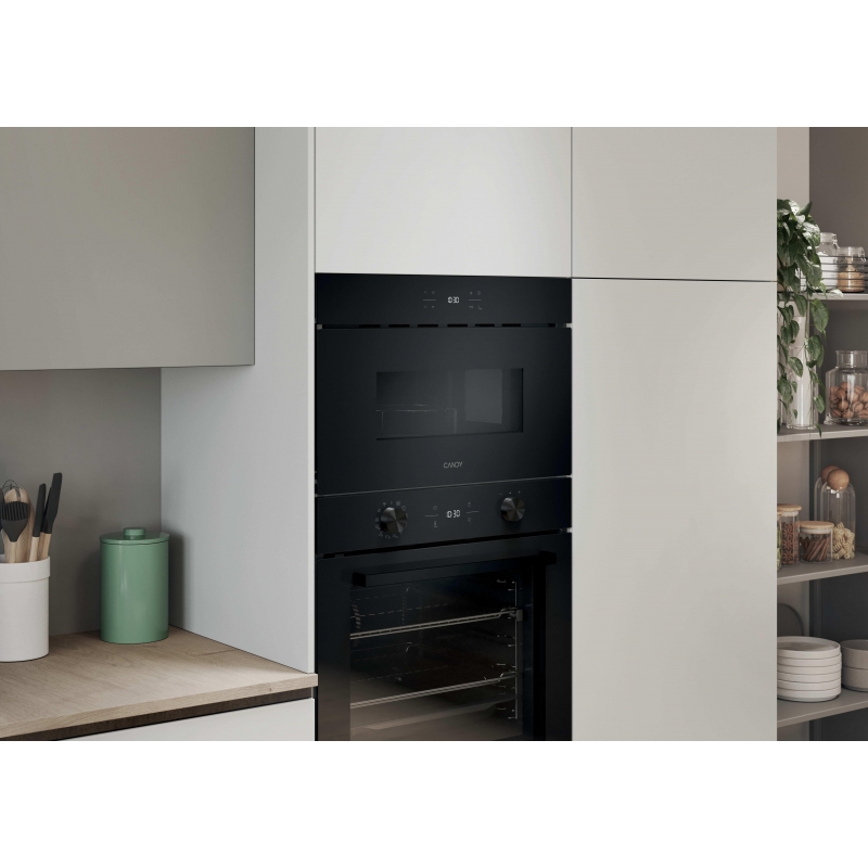 Candy CA38SMBF7XS Nero Microonde con grill Da incasso 24 L 750 W