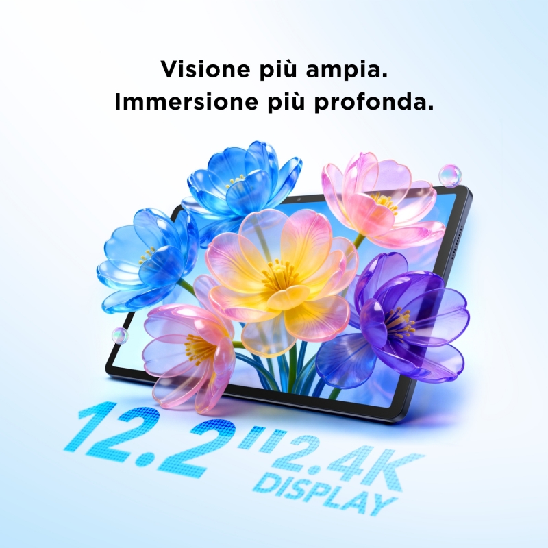 TCL TAB A1 Plus Snapdragon 125 Go 31 cm (12.2") 16 Go Wi-Fi 5 (802.11ac) Android 16 Bleu