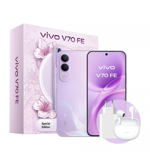 VIVO V70lite Fe 17,4 cm (6.83") Doppia SIM Android 16.0 5G USB tipo-C 8 GB 512 GB 7000 mAh Viola