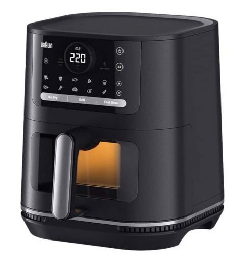 Braun HF 5075 Unique Autonome 2000 W Friteuse d’air chaud Noir, Gris