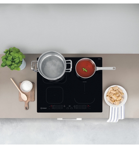 Indesit IB 65B60 NE Schwarz Integriert 59 cm Zonen-Induktionskochfeld 4 Zone(n)
