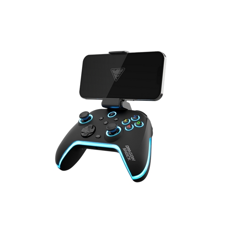 Dragonshock Aurora Plus Noir Bluetooth RF USB Manette de jeu Analogique Numérique Android, PC, Playstation 3, iOS