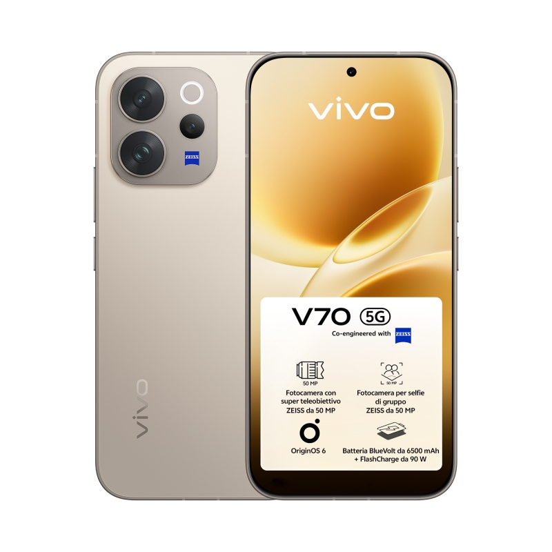 VIVO V70 16,7 cm (6.59") SIM doble Android 16.0 5G 8 GB 512 GB 6500 mAh Gris