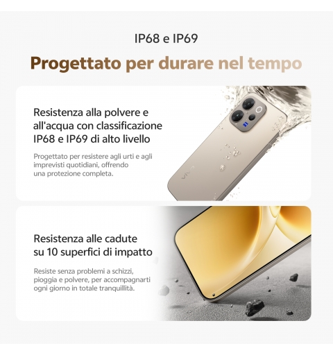 VIVO V70 16,7 cm (6.59") Dual-SIM Android 16.0 5G 8 GB 512 GB 6500 mAh Grau