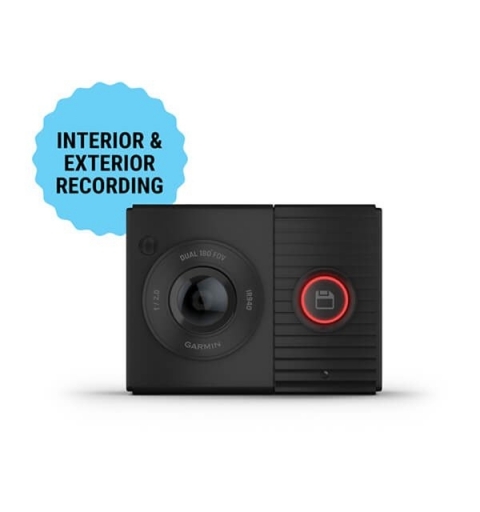 Garmin Tandem Full HD Accendisigari Nero, Rosso