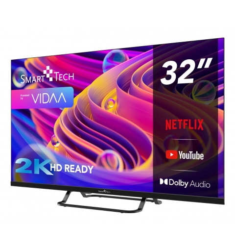 Smart-Tech 32HV02V Televisor 81,3 cm (32") HD Smart TV Wifi Negro 180 cd m²