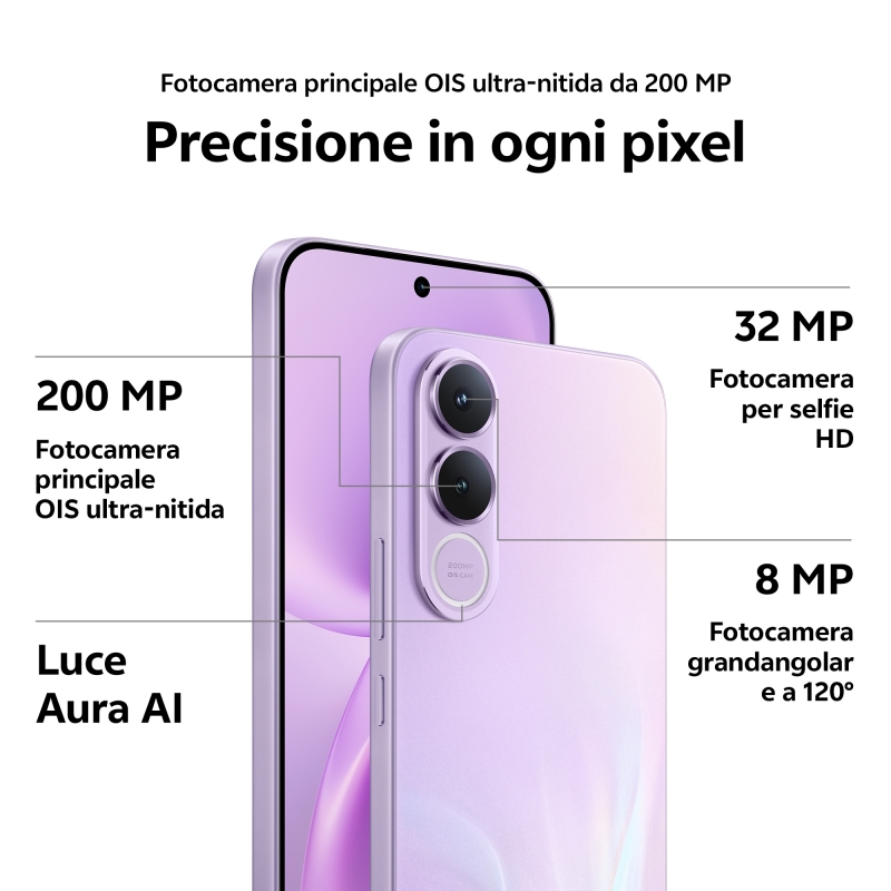 VIVO V70 Fe 17,4 cm (6.83") Doppia SIM Android 16.0 5G USB tipo-C 8 GB 256 GB 7000 mAh Blu