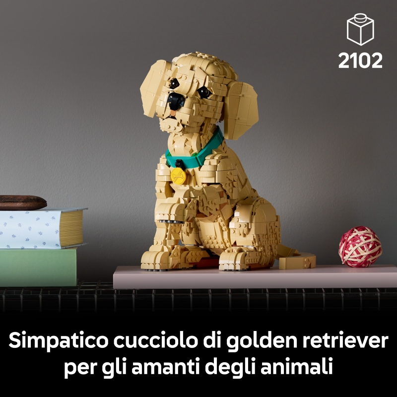 LEGO ICONS Cucciolo di Golden Retriever