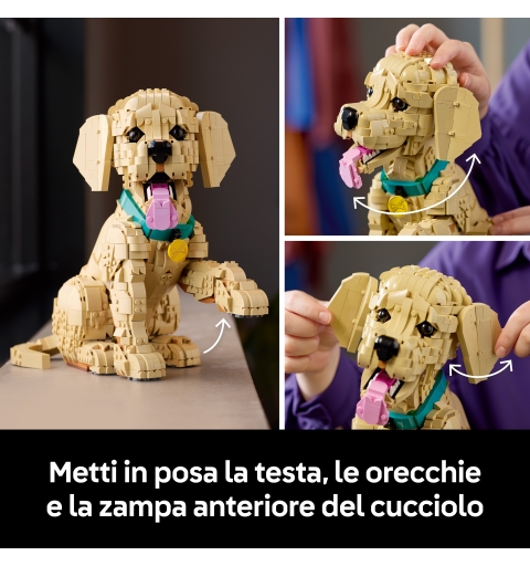 LEGO ICONS Golden Retriever Welpe