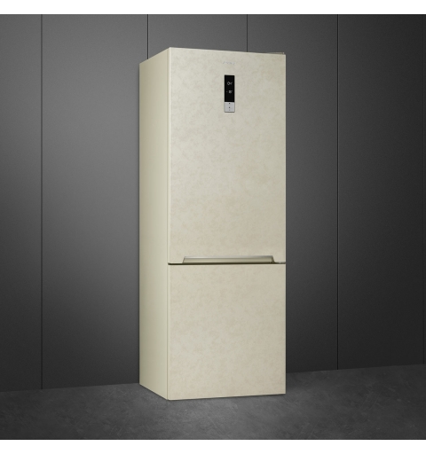 Smeg FC48MDNE fridge-freezer Freestanding 481 L Marble colour