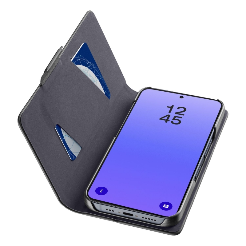 Cellularline BOOK 3 – Galaxy A37 Book-style case with magnetic closure, card pocket and easy card removal. Protects your phone