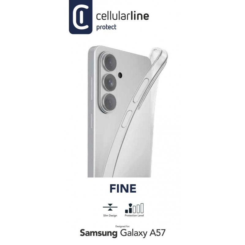 Cellularline Fine - Galaxy A57 Souple, ultra-mince et transparente