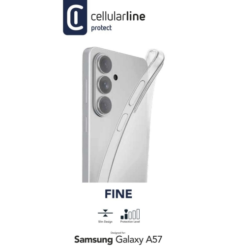 Cellularline Fine - Galaxy A57 Souple, ultra-mince et transparente