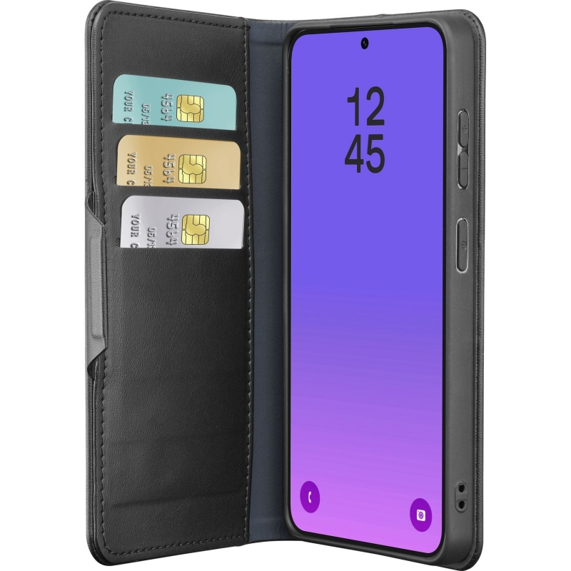 Cellularline Book Agenda 2 - Galaxy A57 Étui à rabat effet cuir avec fermeture magnétique, fonction support et protection
