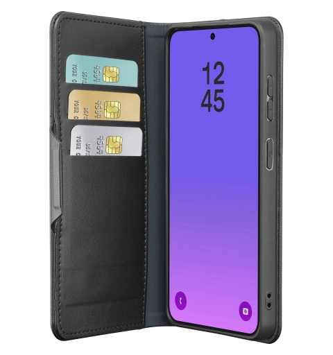 Cellularline Book Agenda 2 - Galaxy A57 Book-style faux leather case with magnetic closure, stand function, and RFID NFC