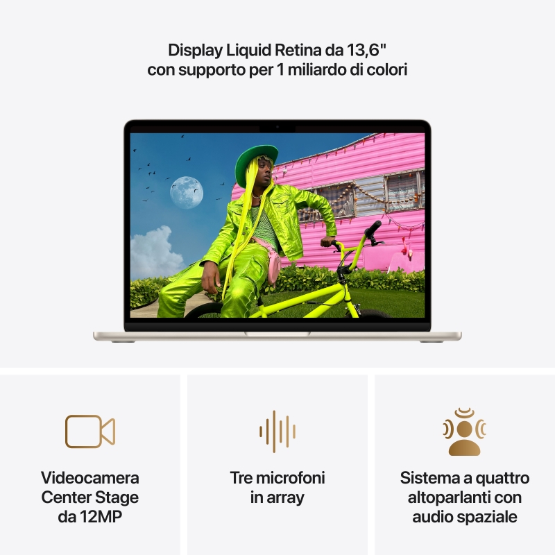 Apple MacBook Air Apple M M5 Laptop 34,5 cm (13.6") 24 GB 1 TB SSD Wi-Fi 7 (802.11be) macOS Tahoe Beige