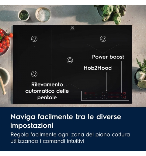 Electrolux Serie 700 EIS62453 Piano cottura ad induzione SenseBoil® 60cm