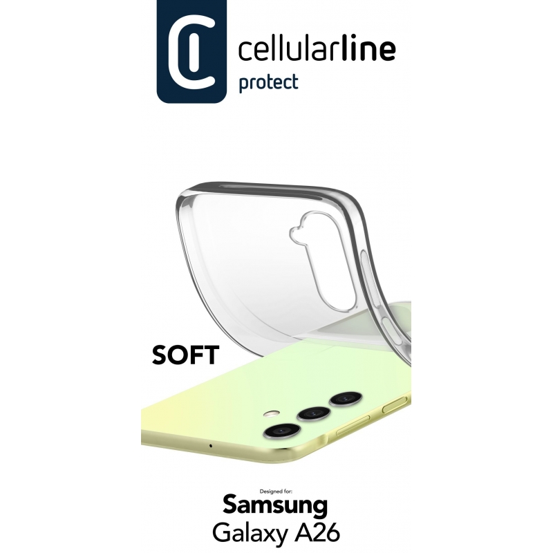 Cellularline Soft - Galaxy A26 Funda de goma blanda